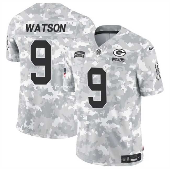 Men%27s Green Bay Packers #9 Christian Watson 2024 F.U.S.E Arctic Camo Salute To Service Limited Stitched Football Jersey Dzhi->green bay packers->NFL Jersey
